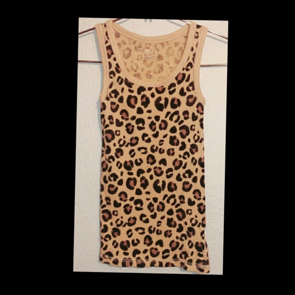 Cherokee Other - Girl's Leopard Print Tank S ( 6- 6x)Cotton/spandex